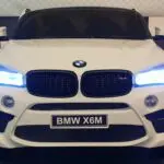 Elektrische BMW X6 M wit kinderauto 12 volt