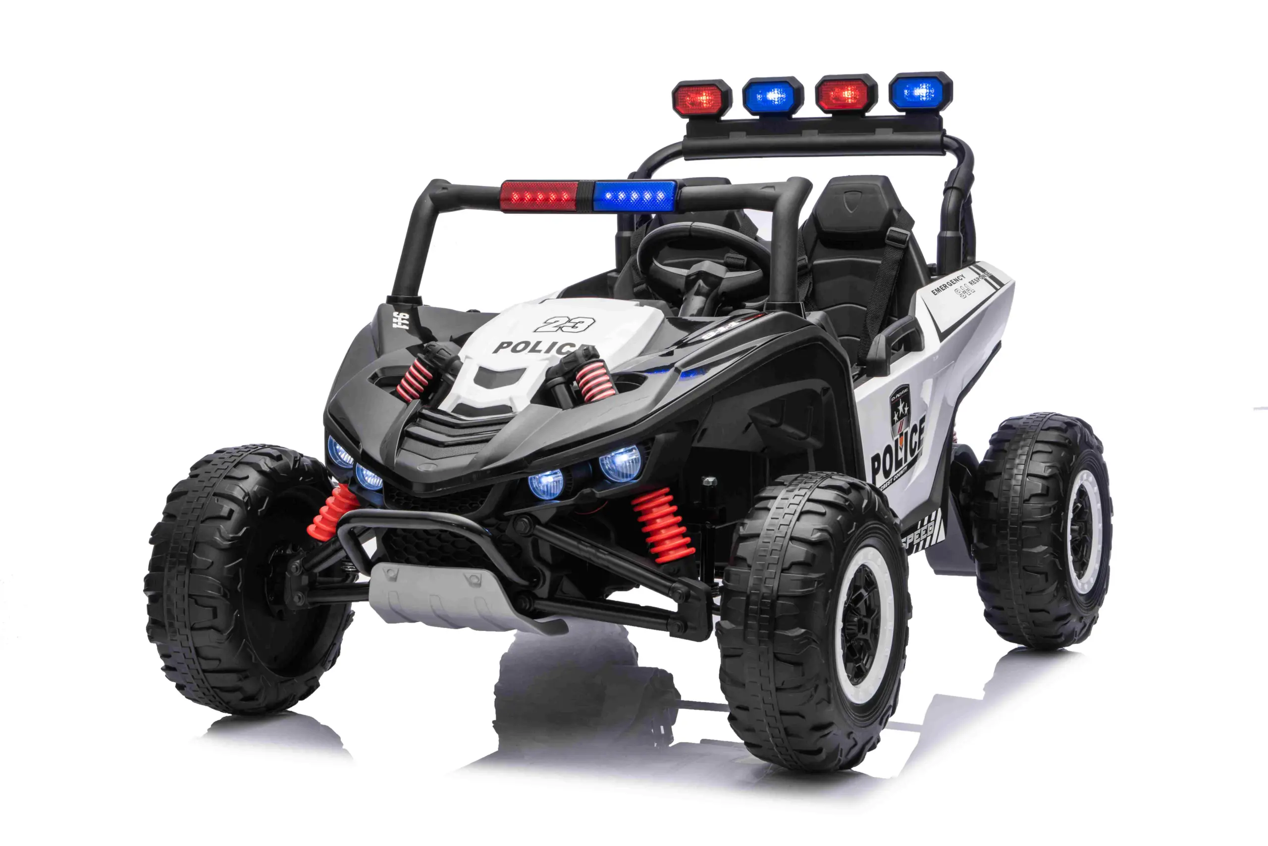 Elektrische kinder buggy Police Patrol 24 volt